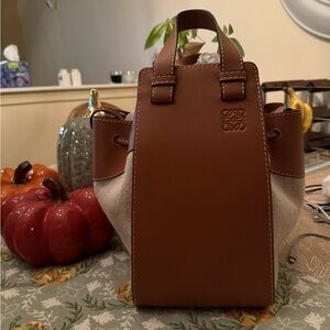 Loewe Hammock Brown Leather Handbag